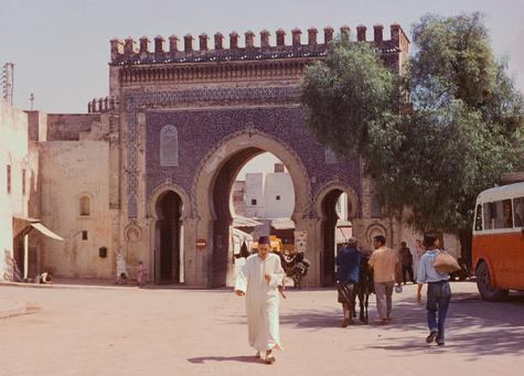Blue gate in Fez