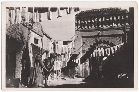 Marrakesch, (Marokko) der Färbersouk