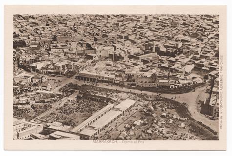 Luftaufnahme der Stadt Marrakesch