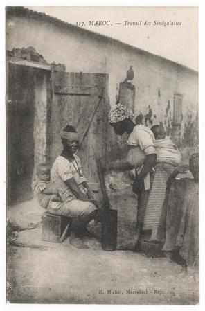Senegalese vrouwen aan het werk