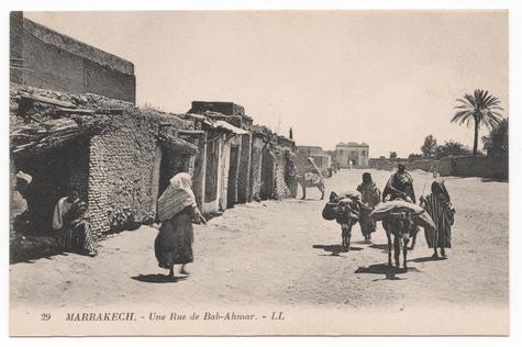 Marrakesch eine Straße von Bab Ahmar
