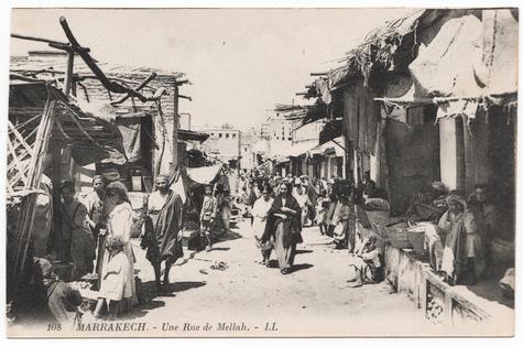 Eine Straße in Mellah