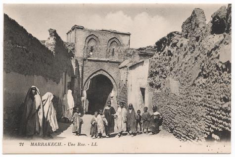 Eine Straße Marrakesch